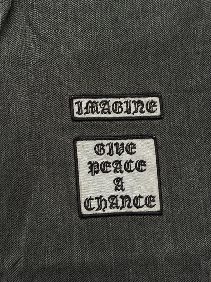 AW04 Number (N)ine "Give Peace A Chance" Patch Denim Jeans