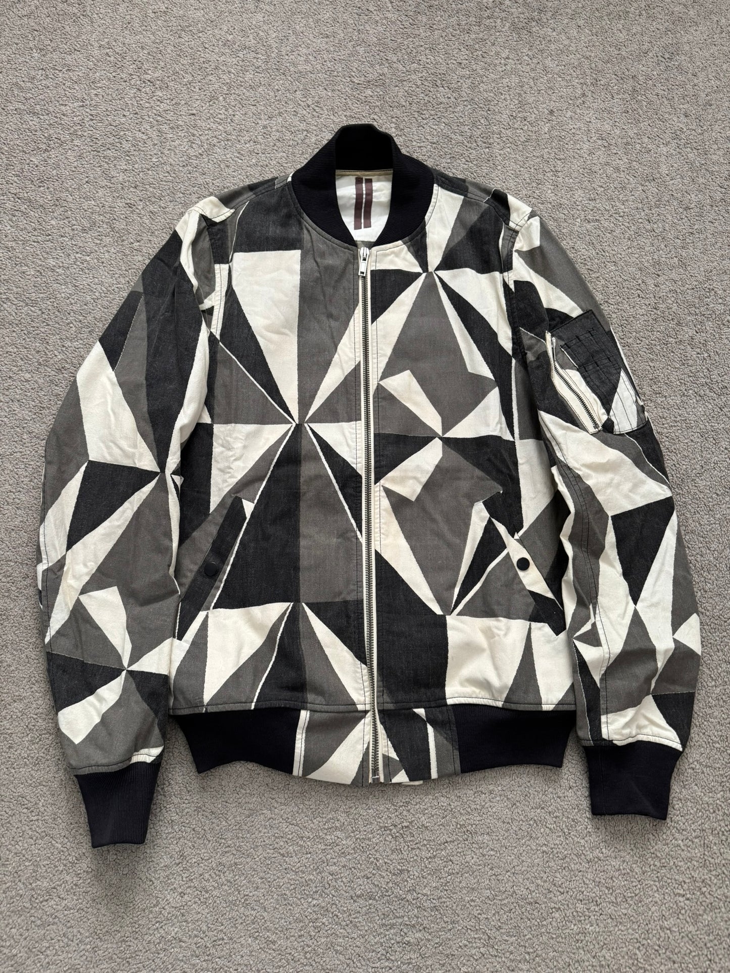 SS13 Rick Owens DRKSHDW "Island" Geo Camo Bomber Jacket