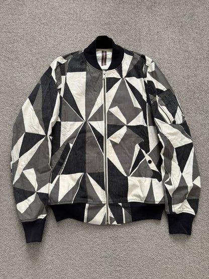 SS13 Rick Owens DRKSHDW "Island" Geo Camo Bomber Jacket