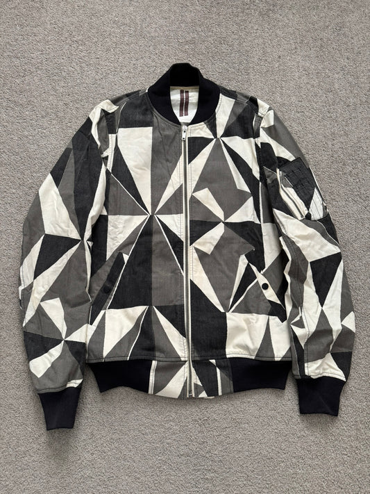 SS13 Rick Owens DRKSHDW "Island" Geo Camo Bomber Jacket