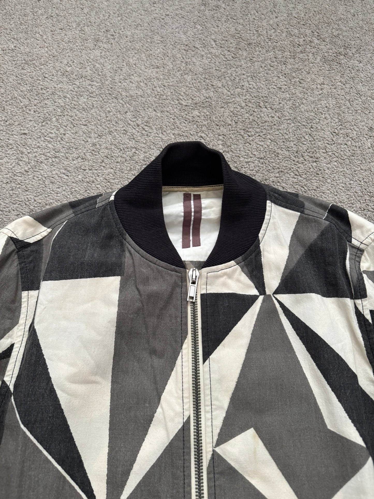 SS13 Rick Owens DRKSHDW "Island" Geo Camo Bomber Jacket
