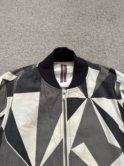 SS13 Rick Owens DRKSHDW "Island" Geo Camo Bomber Jacket