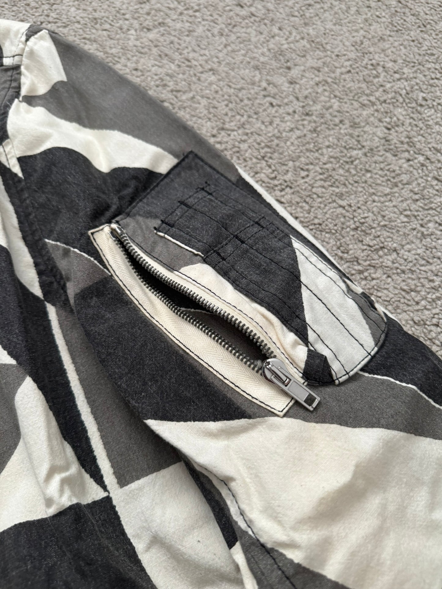 SS13 Rick Owens DRKSHDW "Island" Geo Camo Bomber Jacket