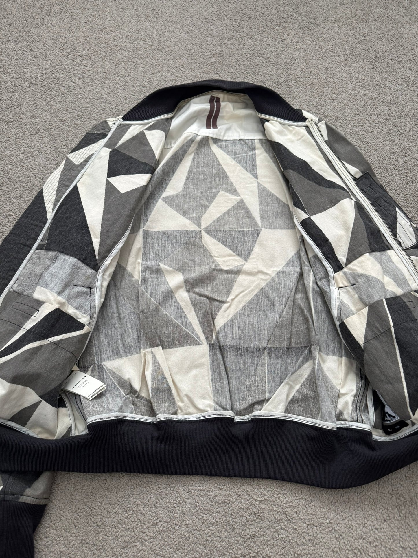 SS13 Rick Owens DRKSHDW "Island" Geo Camo Bomber Jacket