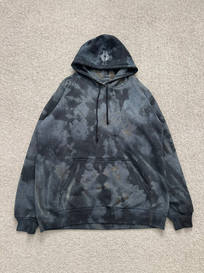 Vintage Chrome Hearts Horseshoe Dyed Thermal Pullover Hoodie