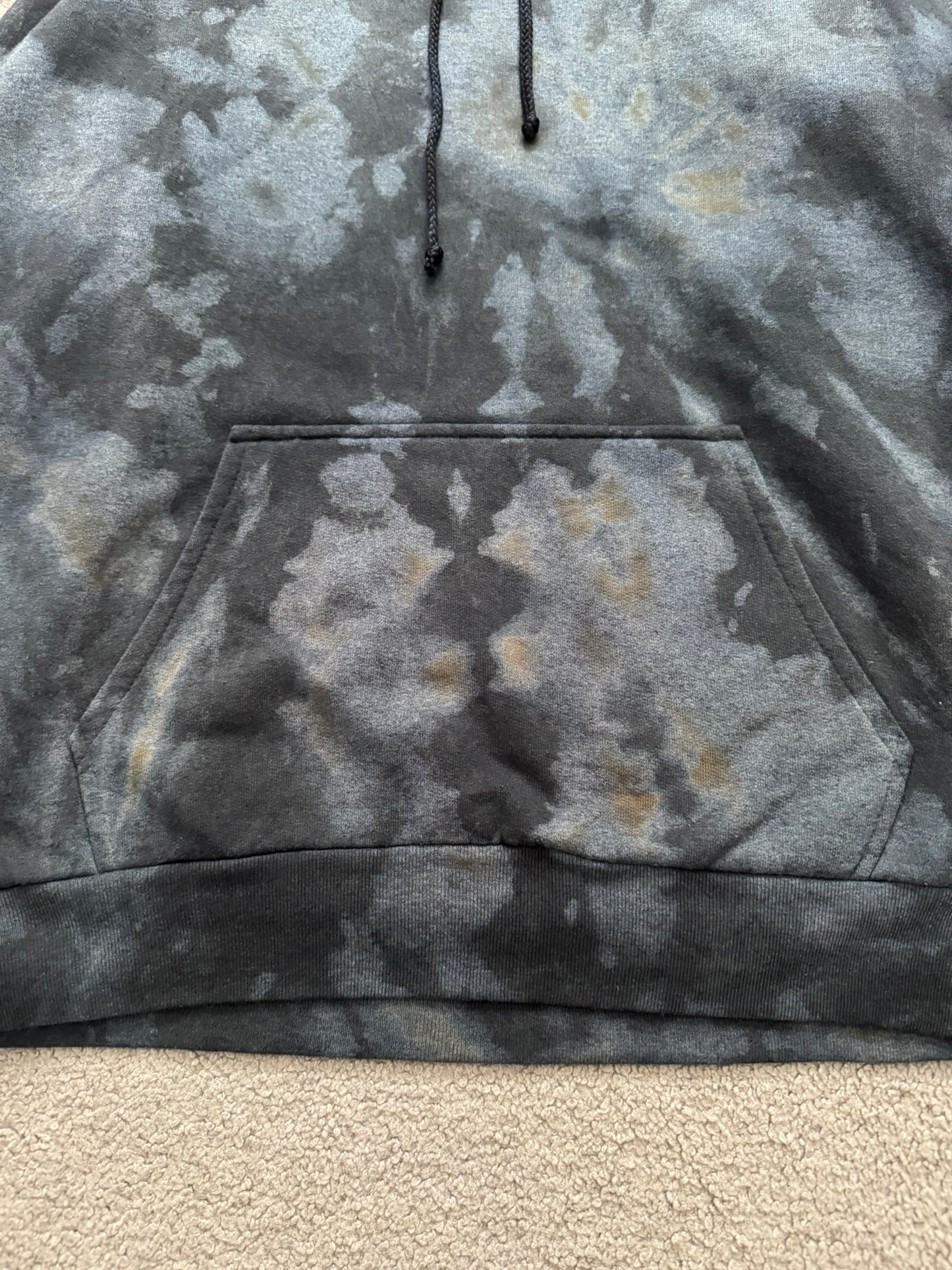Vintage Chrome Hearts Horseshoe Dyed Thermal Pullover Hoodie