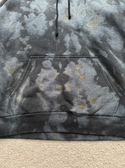 Vintage Chrome Hearts Horseshoe Dyed Thermal Pullover Hoodie