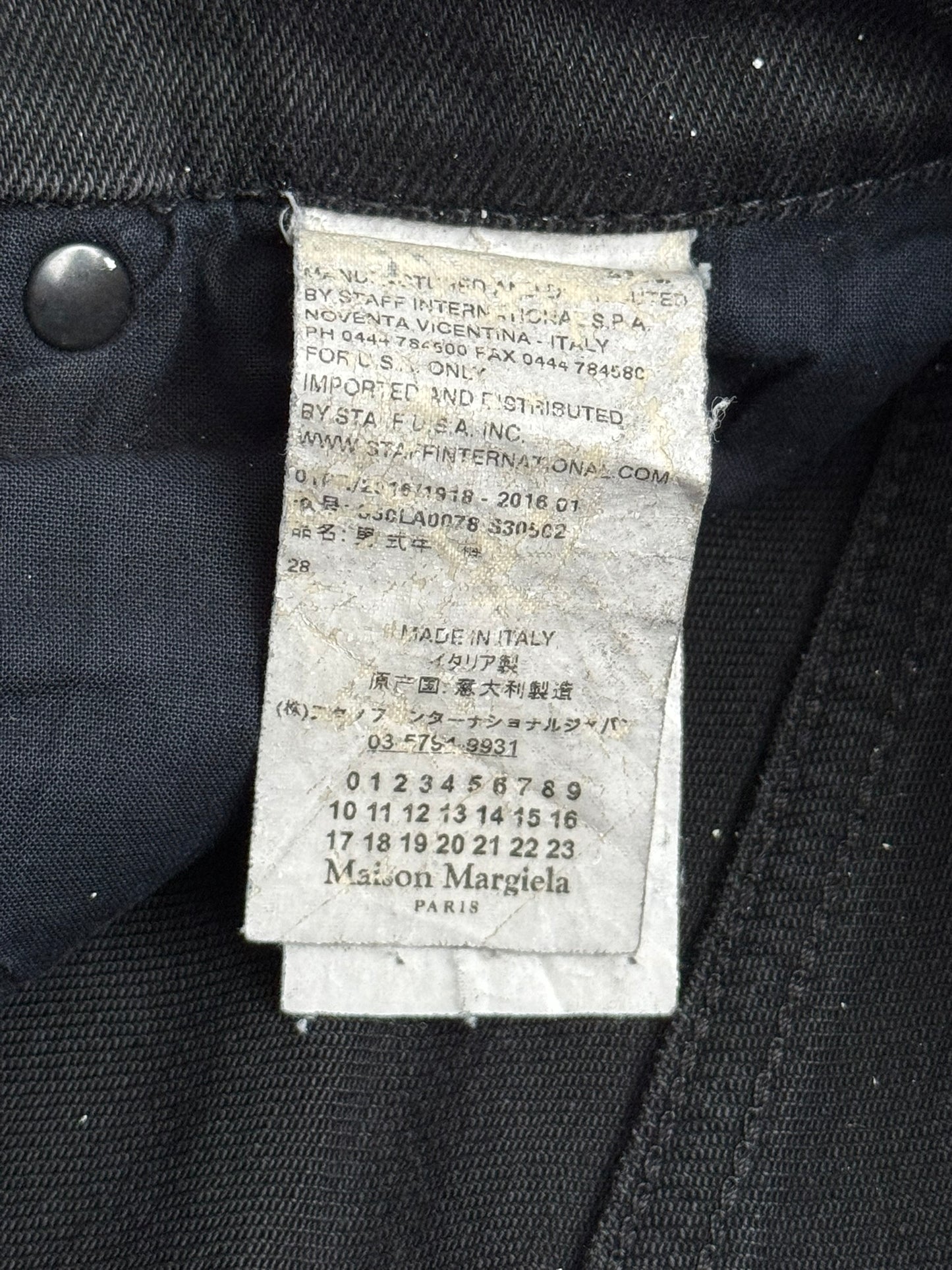 SS16 Maison Margiela Black Denim Jeans