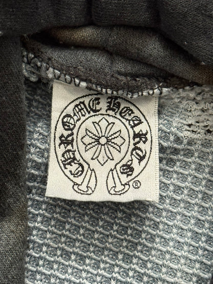 Vintage Chrome Hearts Horseshoe Dyed Thermal Pullover Hoodie