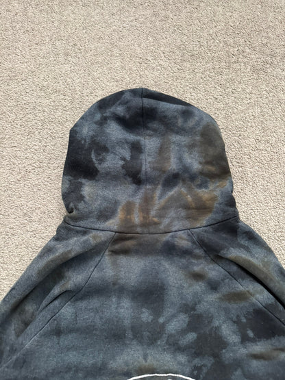 Vintage Chrome Hearts Horseshoe Dyed Thermal Pullover Hoodie