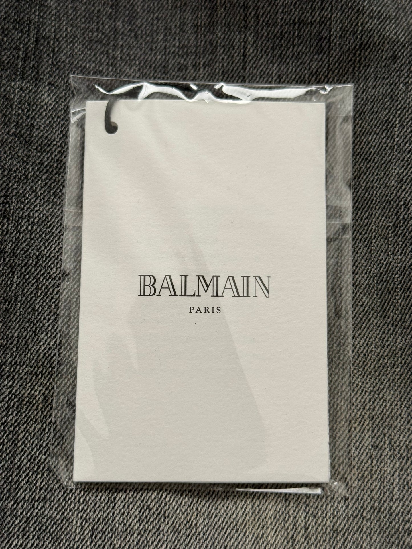 Balmain by Christophe Decarnin Grey Faded Zip Biker Denim Jeans