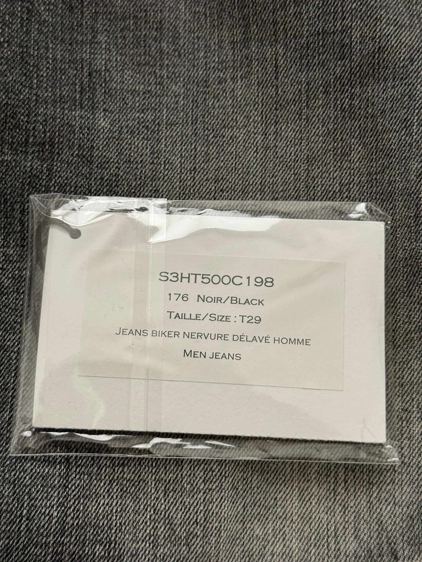 Balmain by Christophe Decarnin Grey Faded Zip Biker Denim Jeans