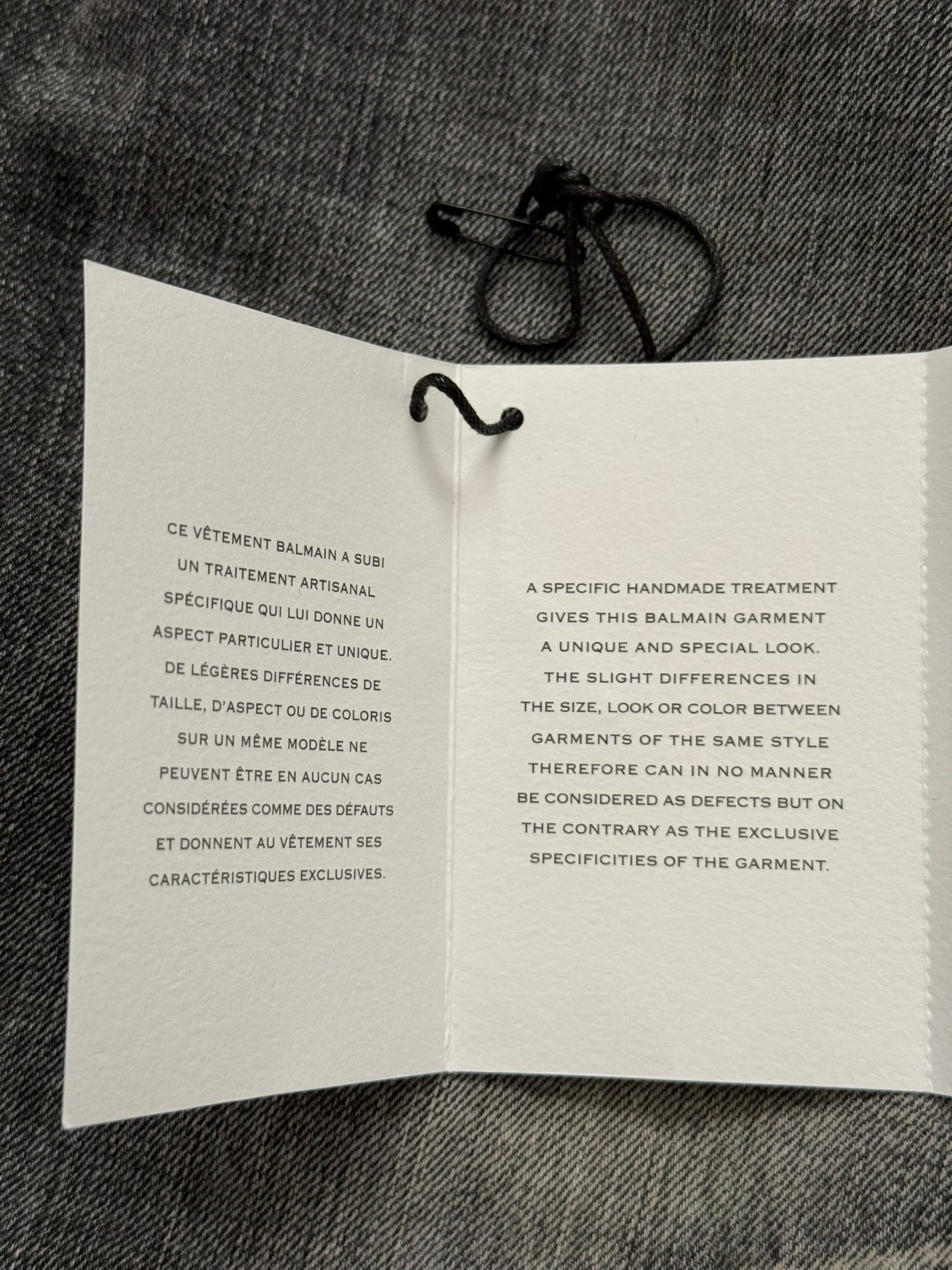 Balmain by Christophe Decarnin Grey Faded Zip Biker Denim Jeans