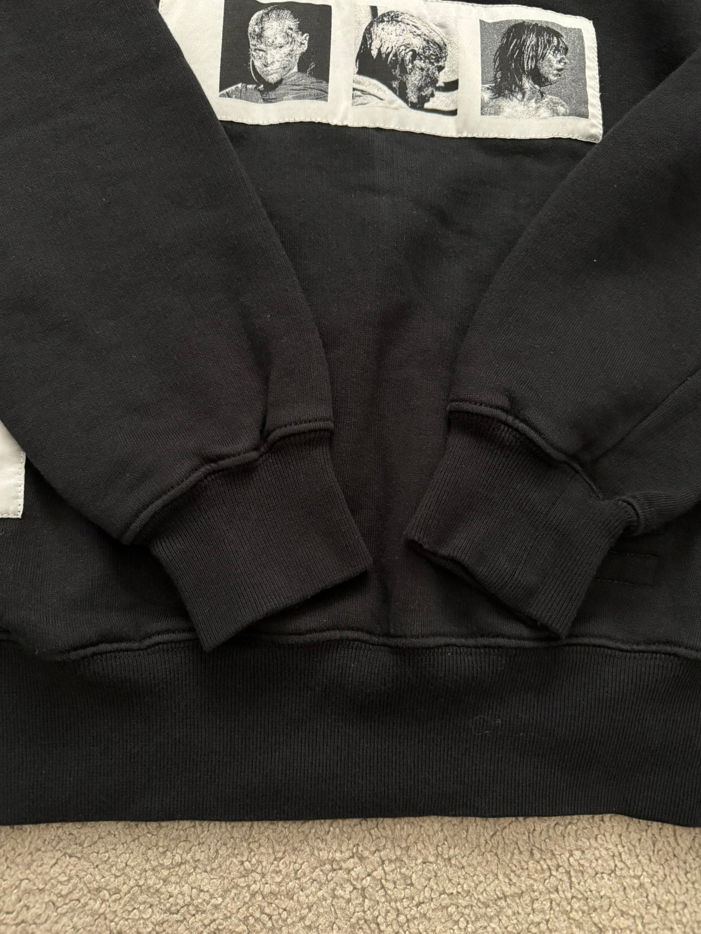 SS16 Rick Owens DRKSHDW "Cyclops" Portrait Patch Sweatshirt