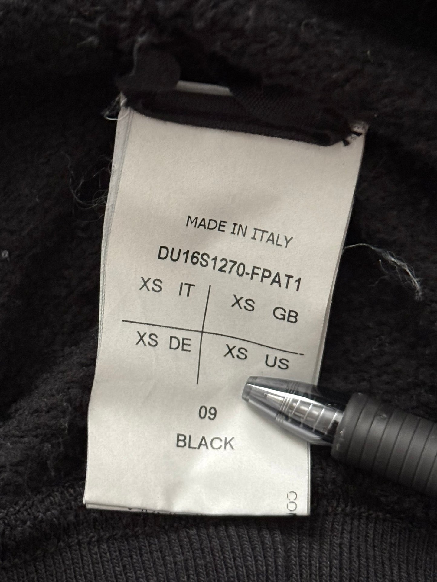 SS16 Rick Owens DRKSHDW "Cyclops" Portrait Patch Sweatshirt
