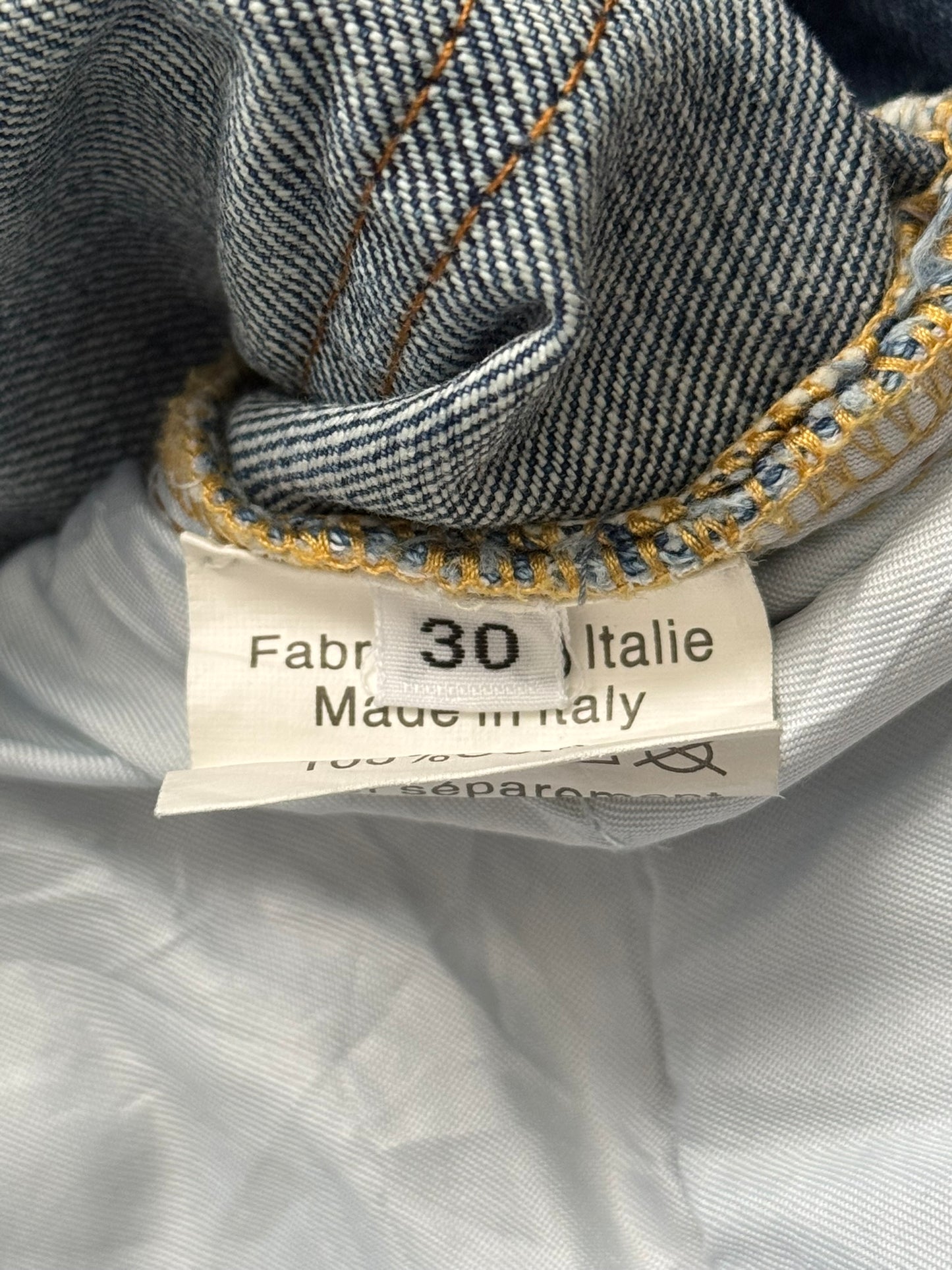 Balmain by Christophe Decarnin Faded Distressed Blue Zip Biker Denim Jeans