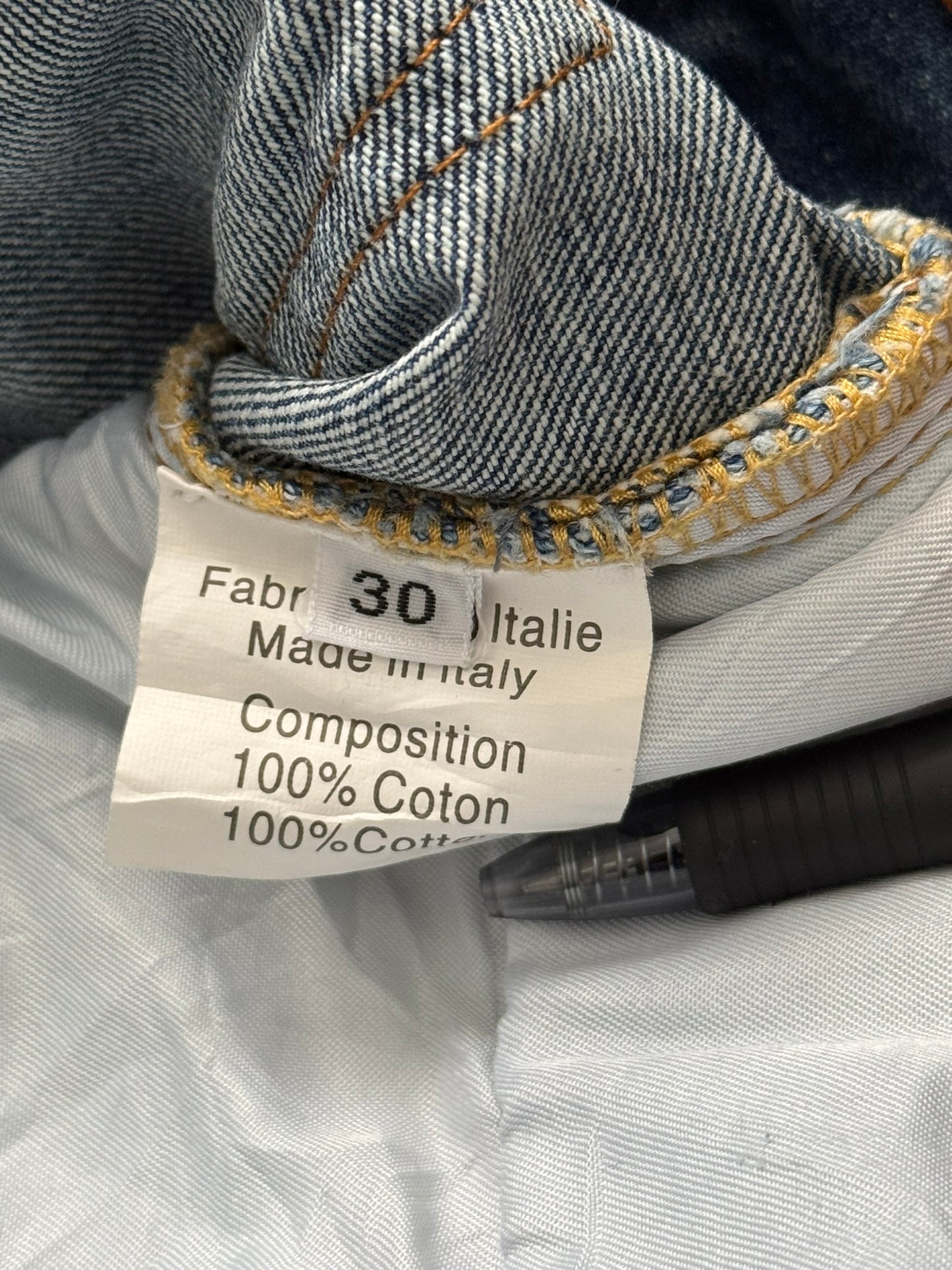 Balmain by Christophe Decarnin Faded Distressed Blue Zip Biker Denim Jeans