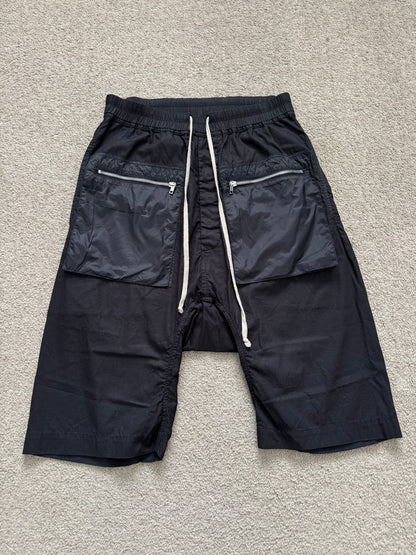 SS20 Rick Owens DRKSHDW Zip Cargo Pocket Pods Shorts