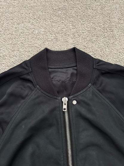 SS16 Rick Owens Mainline "Cyclops" Lamb Leather Cropped Bomber Jacket
