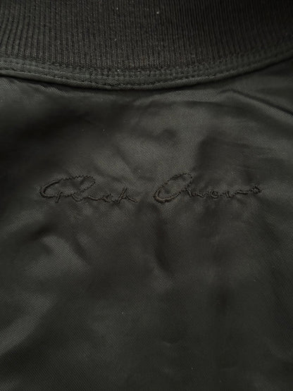 SS16 Rick Owens Mainline "Cyclops" Lamb Leather Cropped Bomber Jacket
