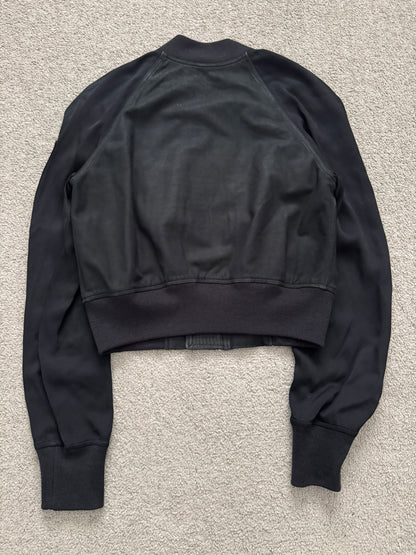 SS16 Rick Owens Mainline "Cyclops" Lamb Leather Cropped Bomber Jacket