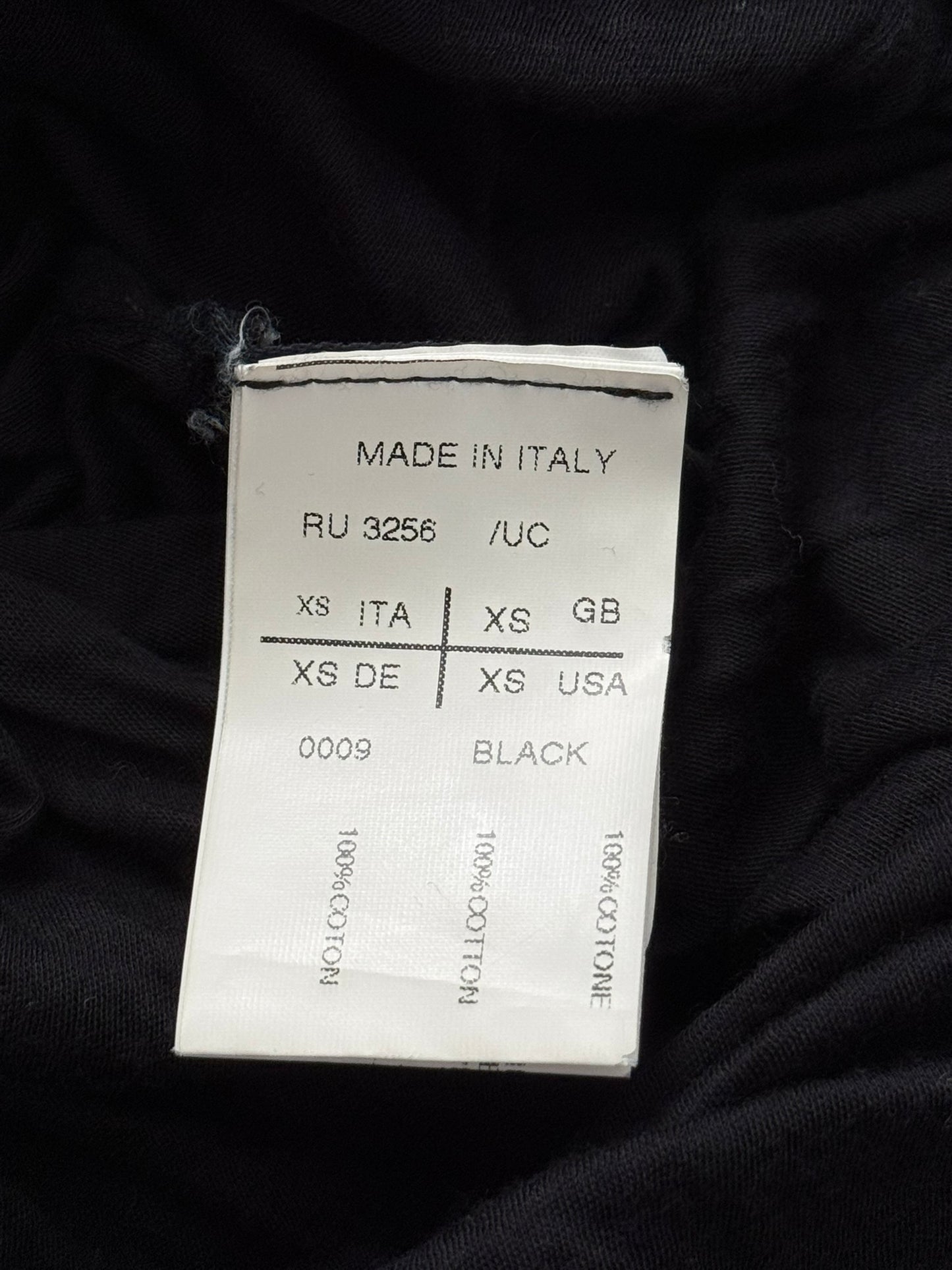 SS12 Rick Owens Mainline Doubled Layered Unstable Cotton T Shirt