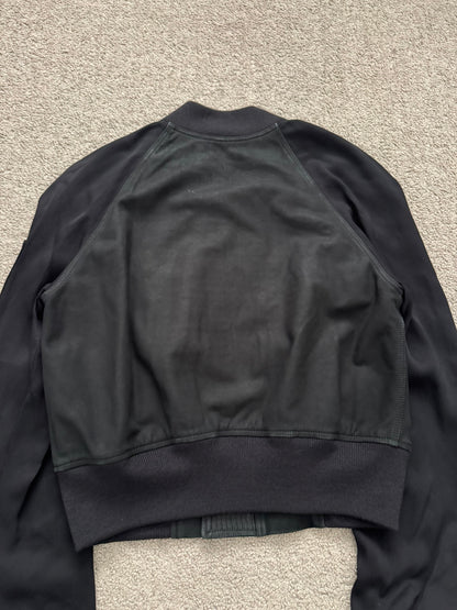 SS16 Rick Owens Mainline "Cyclops" Lamb Leather Cropped Bomber Jacket