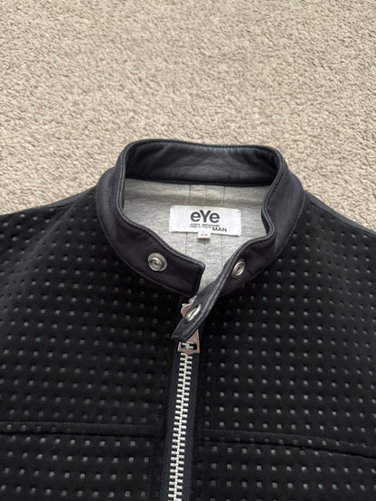FW16 Junya Watanabe MAN eYe Perforated Hybrid Biker Jacket