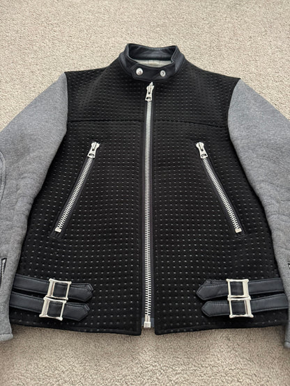 FW16 Junya Watanabe MAN eYe Perforated Hybrid Biker Jacket