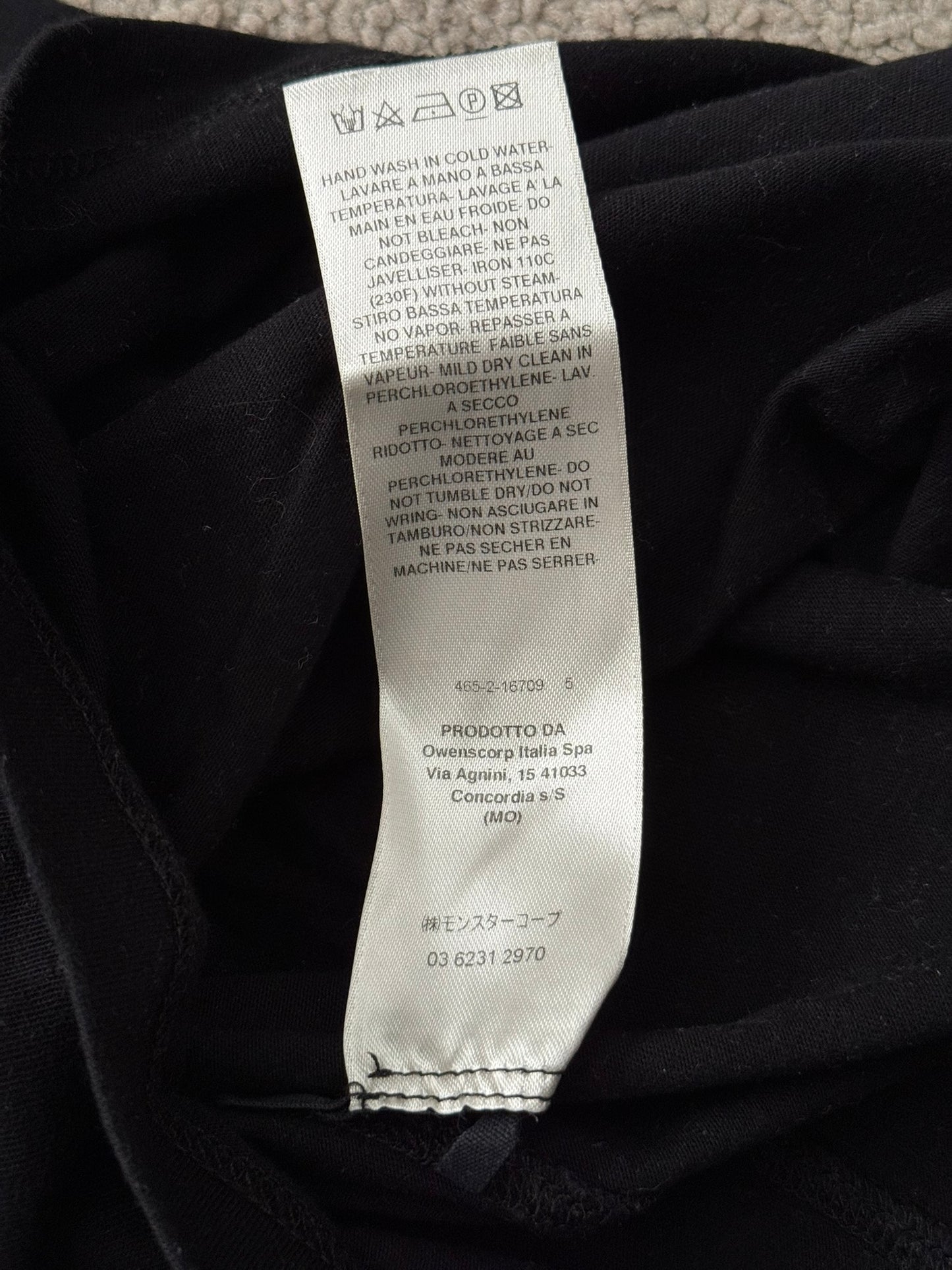 SS21 Rick Owens Mainline "Phlegethon" Black Level T Shirt