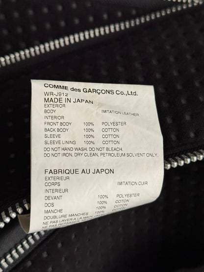 FW16 Junya Watanabe MAN eYe Perforated Hybrid Biker Jacket