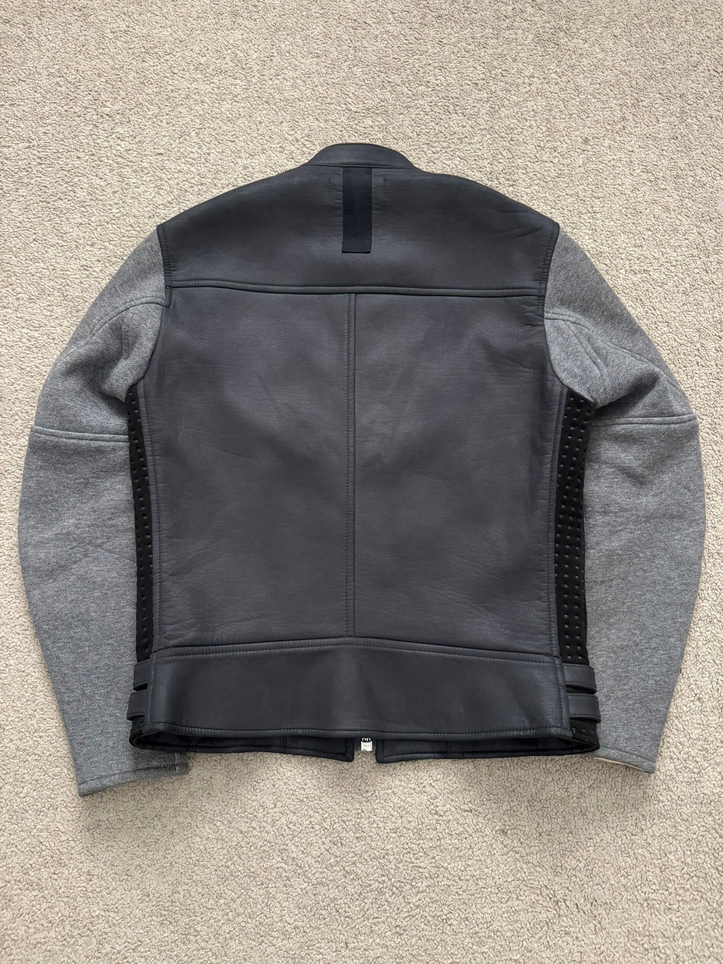 FW16 Junya Watanabe MAN eYe Perforated Hybrid Biker Jacket