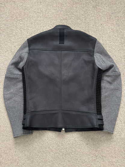 FW16 Junya Watanabe MAN eYe Perforated Hybrid Biker Jacket