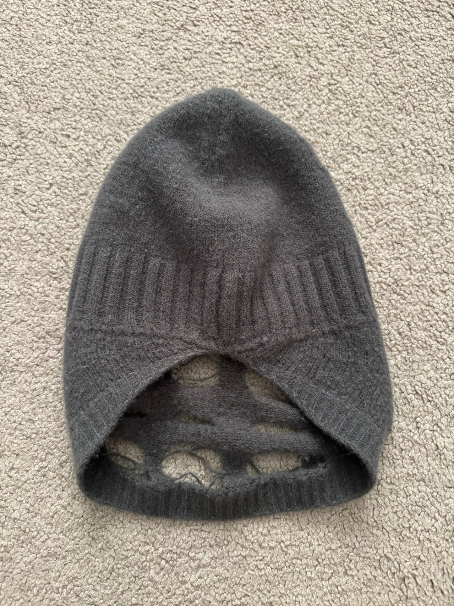 FW12 Rick Owens Runway "Mountain" Merino Wool Beanie/Mask