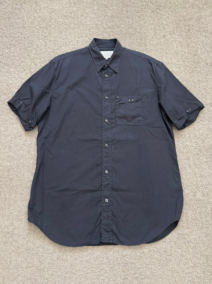 SS16 Maison Margiela Studded Button Up Short Sleeve Shirt