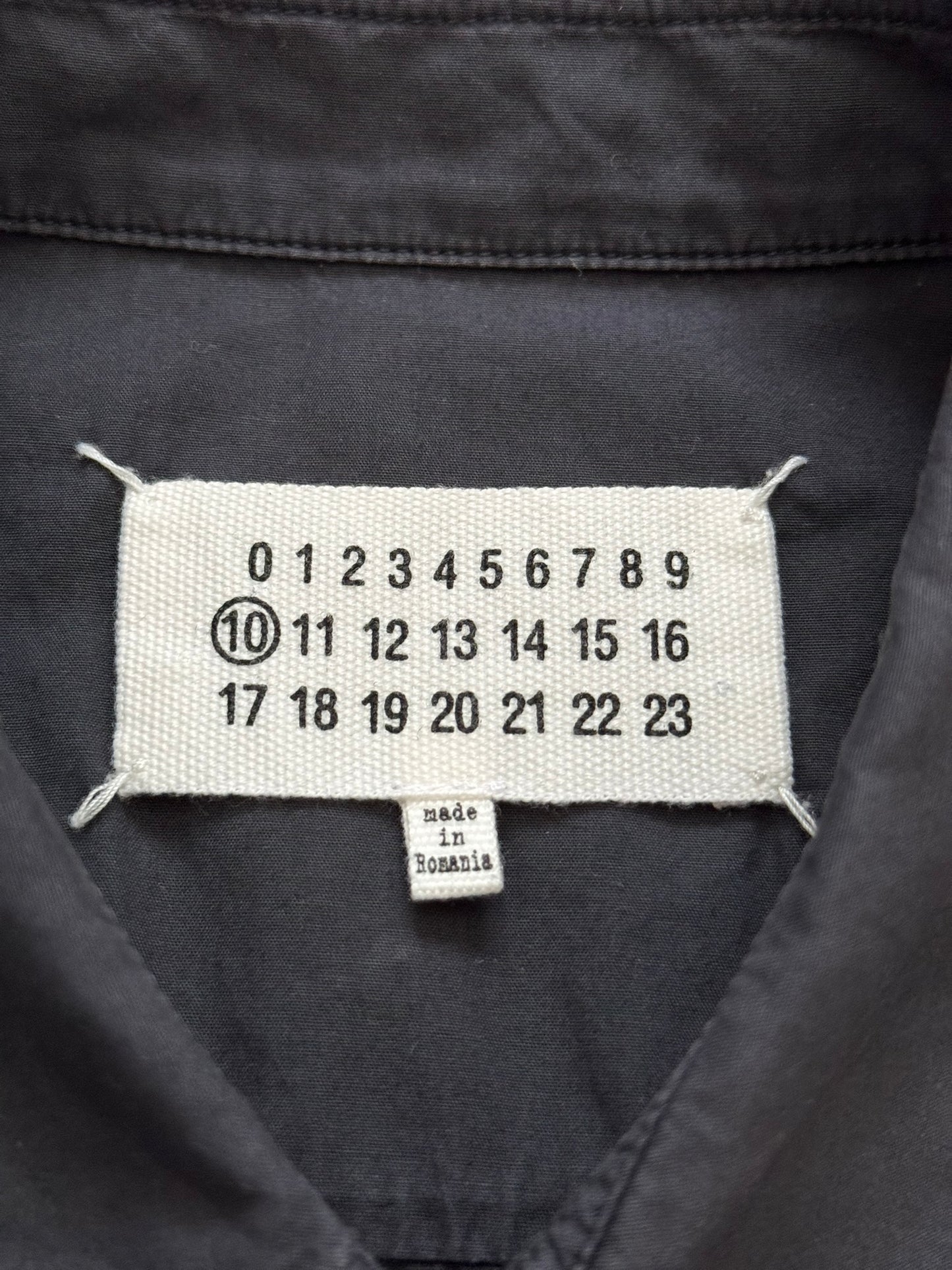 SS16 Maison Margiela Studded Button Up Short Sleeve Shirt