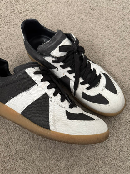 SS20 Maison Margiela Printed Denim Replica GAT Low Top Sneakers
