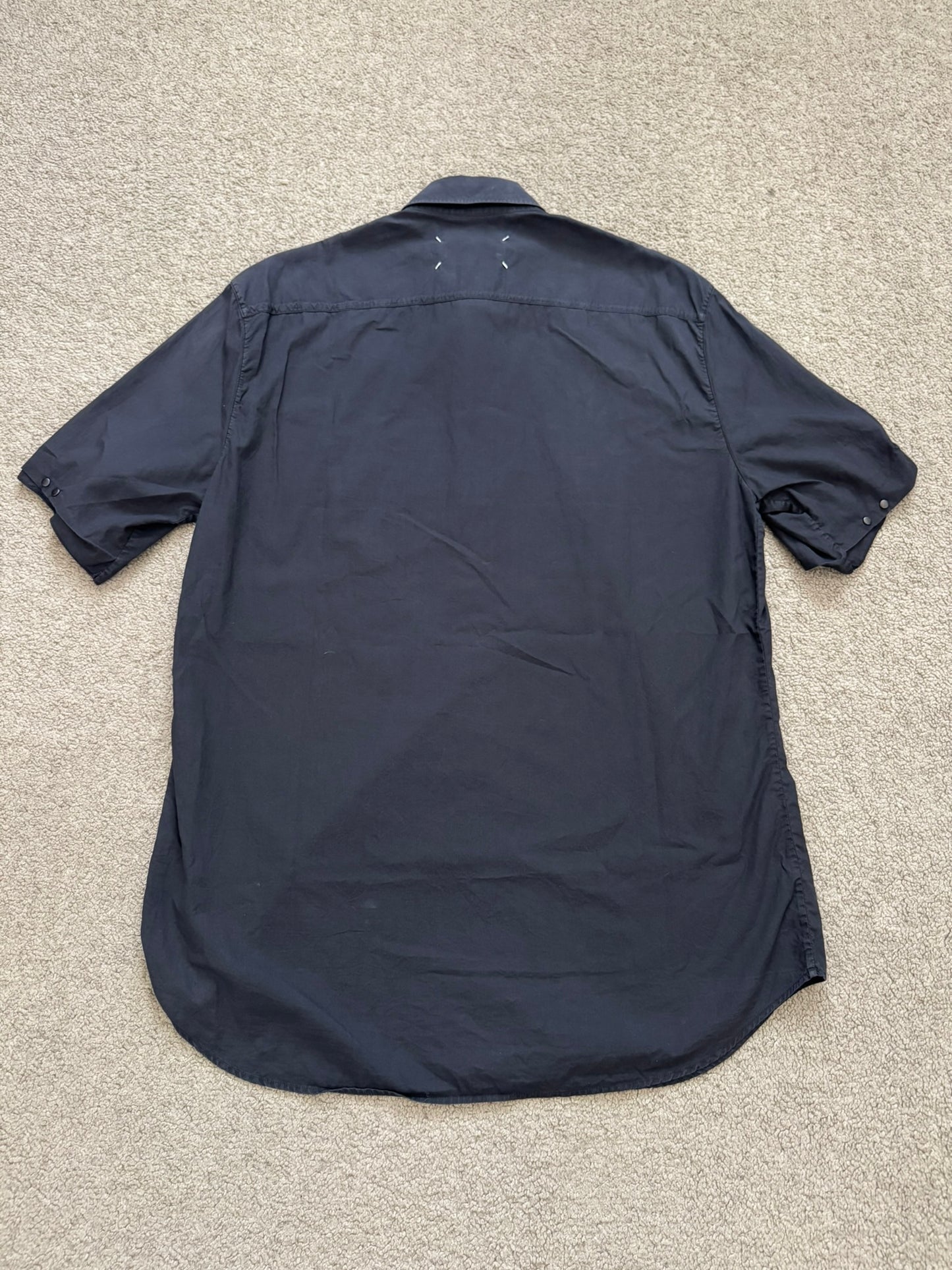 SS16 Maison Margiela Studded Button Up Short Sleeve Shirt