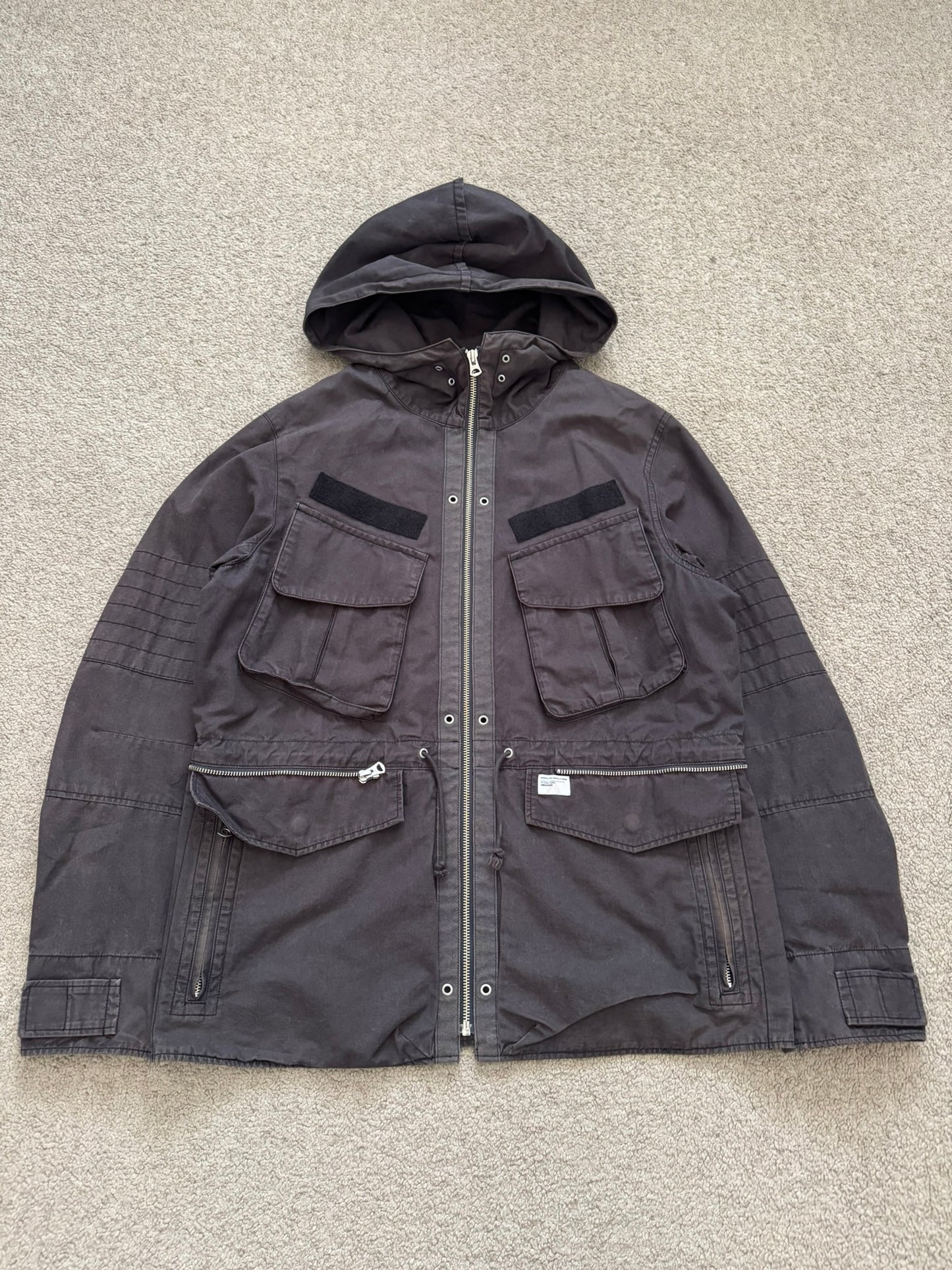 SS11 Undercover "Underman" Military Cargo Zipper Jacket
