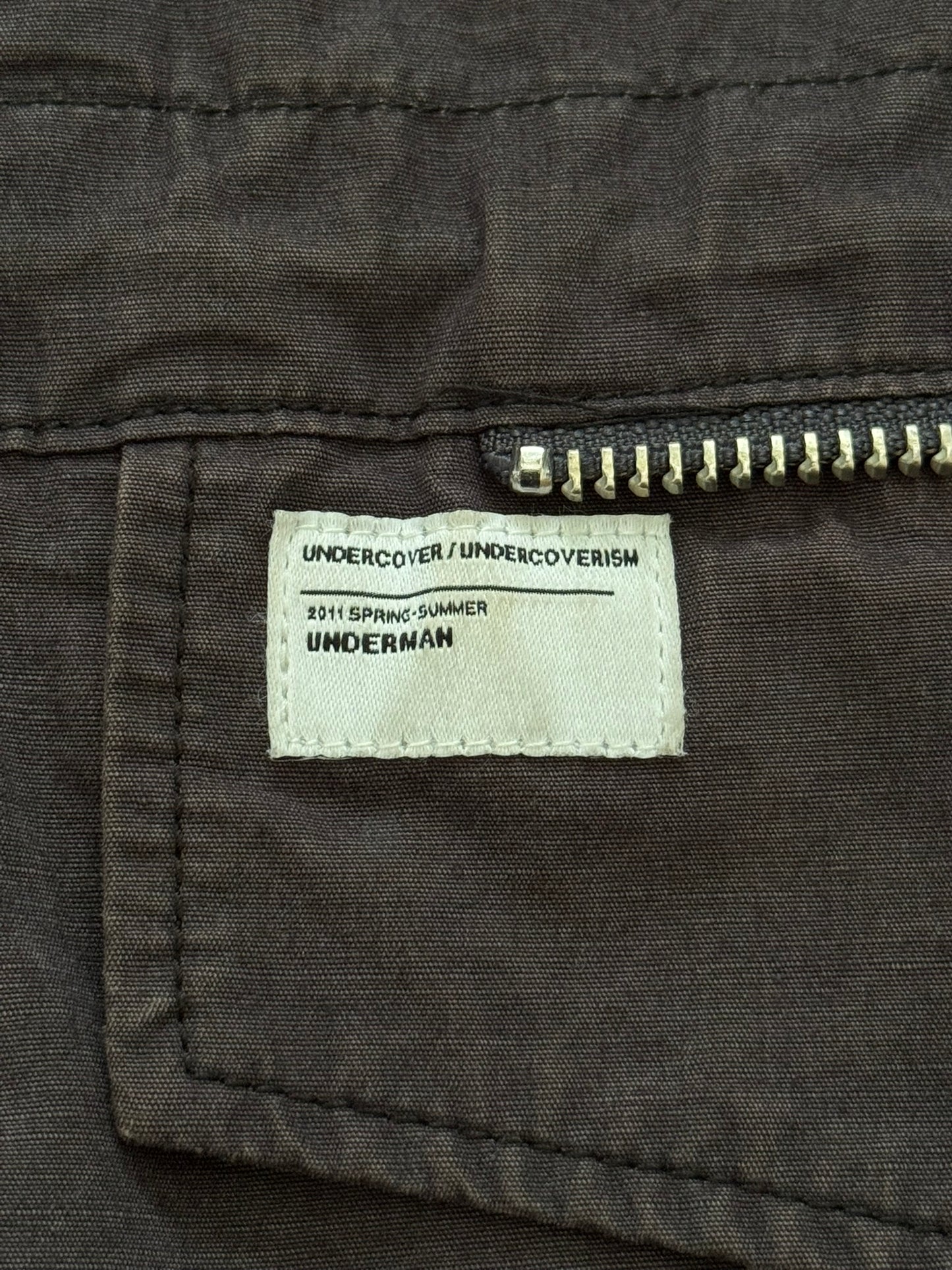 SS11 Undercover "Underman" Military Cargo Zipper Jacket