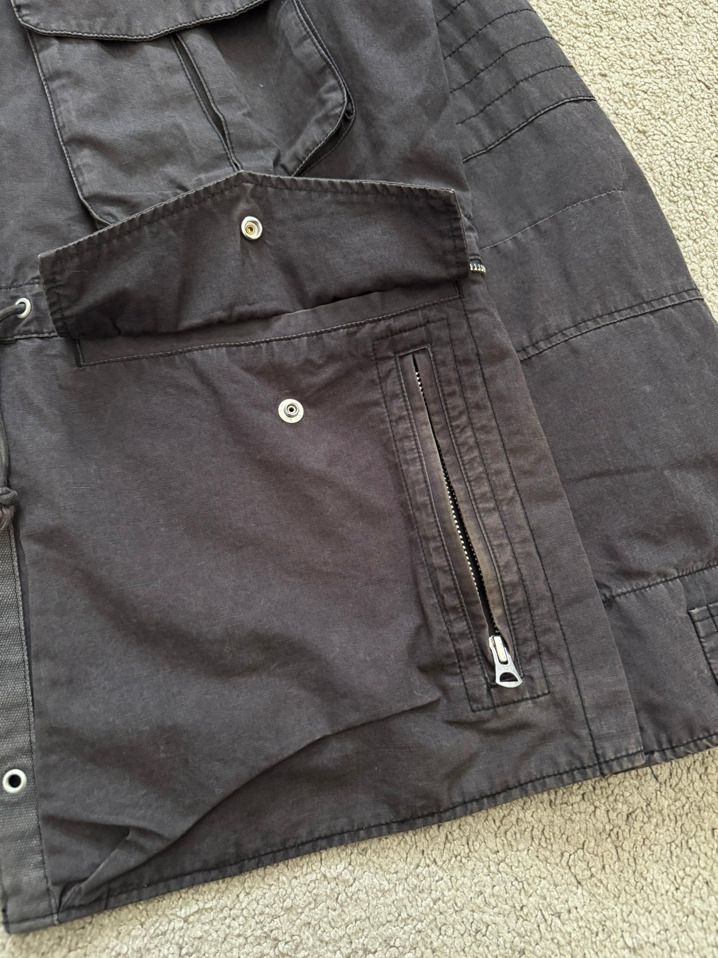 SS11 Undercover "Underman" Military Cargo Zipper Jacket