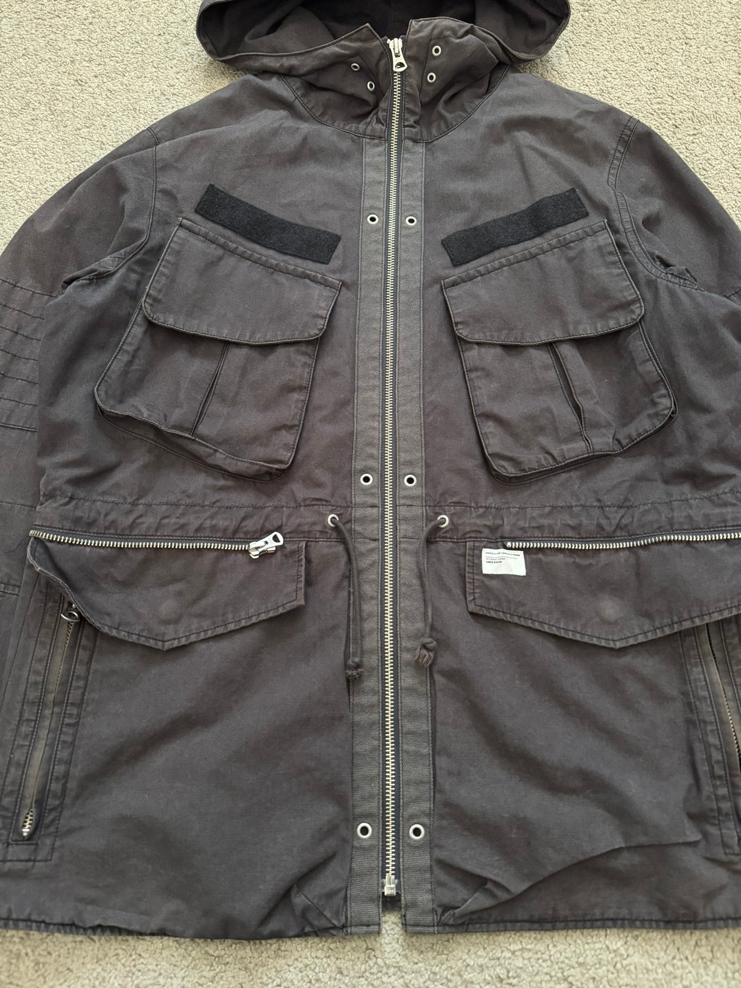 SS11 Undercover "Underman" Military Cargo Zipper Jacket