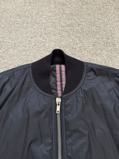FW15 Rick Owens DRKSHDW Black Nylon Bomber Jacket