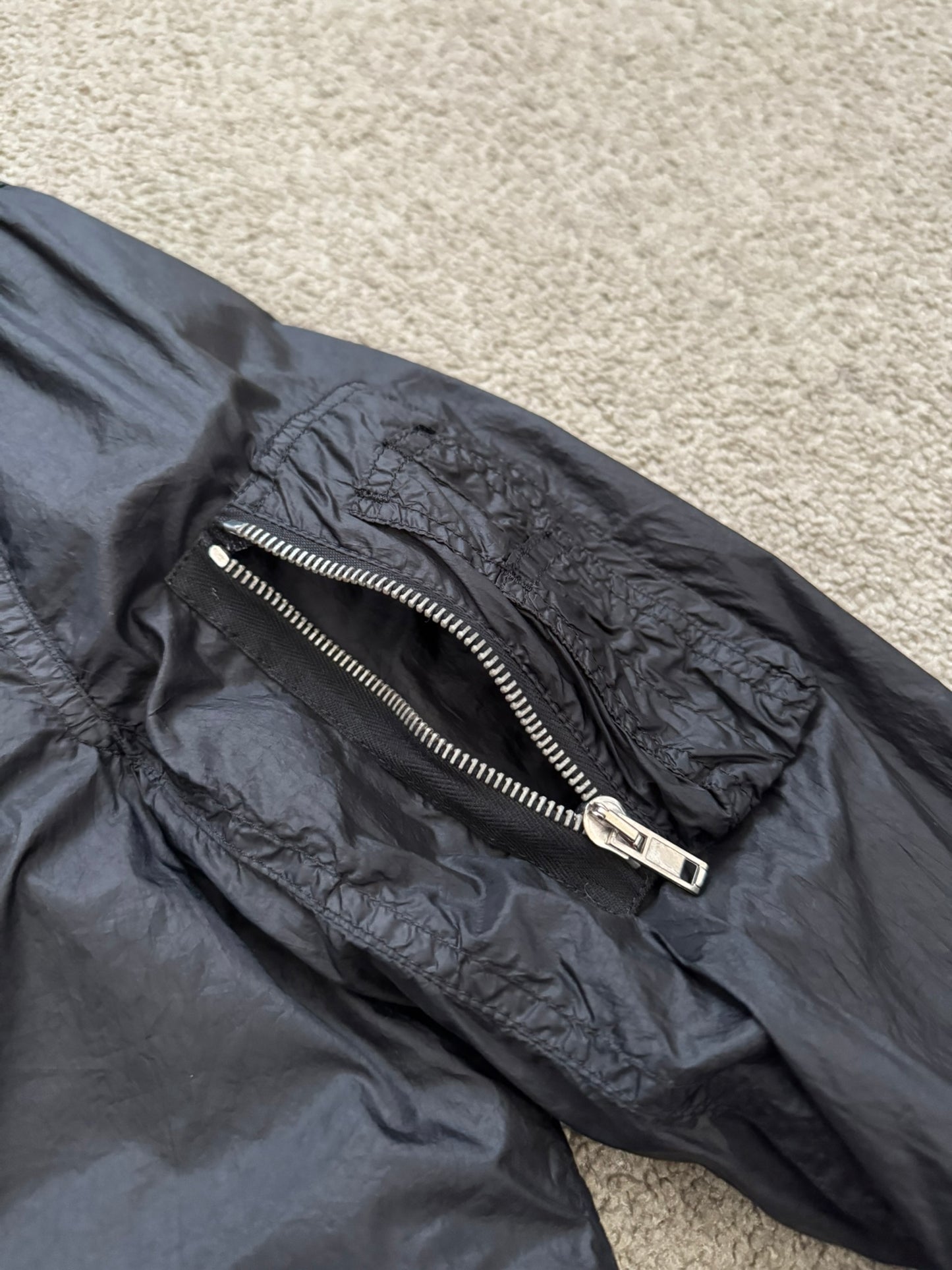 FW15 Rick Owens DRKSHDW Black Nylon Bomber Jacket