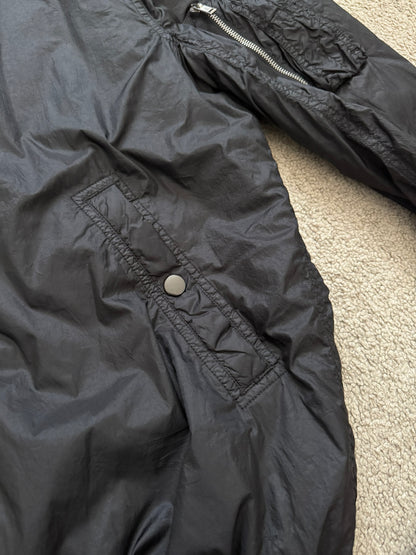 FW15 Rick Owens DRKSHDW Black Nylon Bomber Jacket