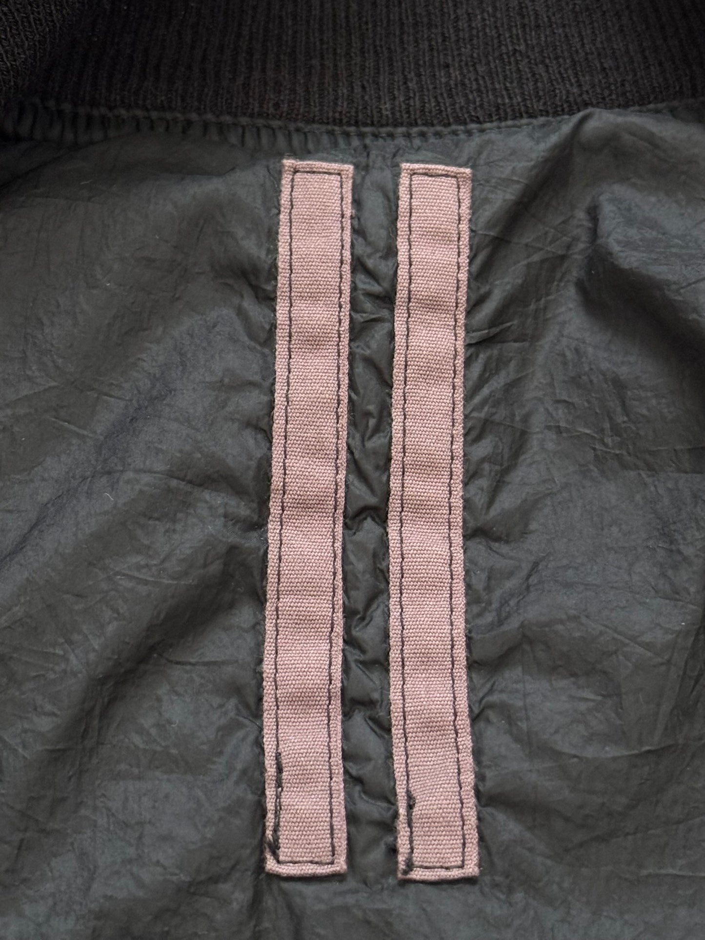 FW15 Rick Owens DRKSHDW Black Nylon Bomber Jacket