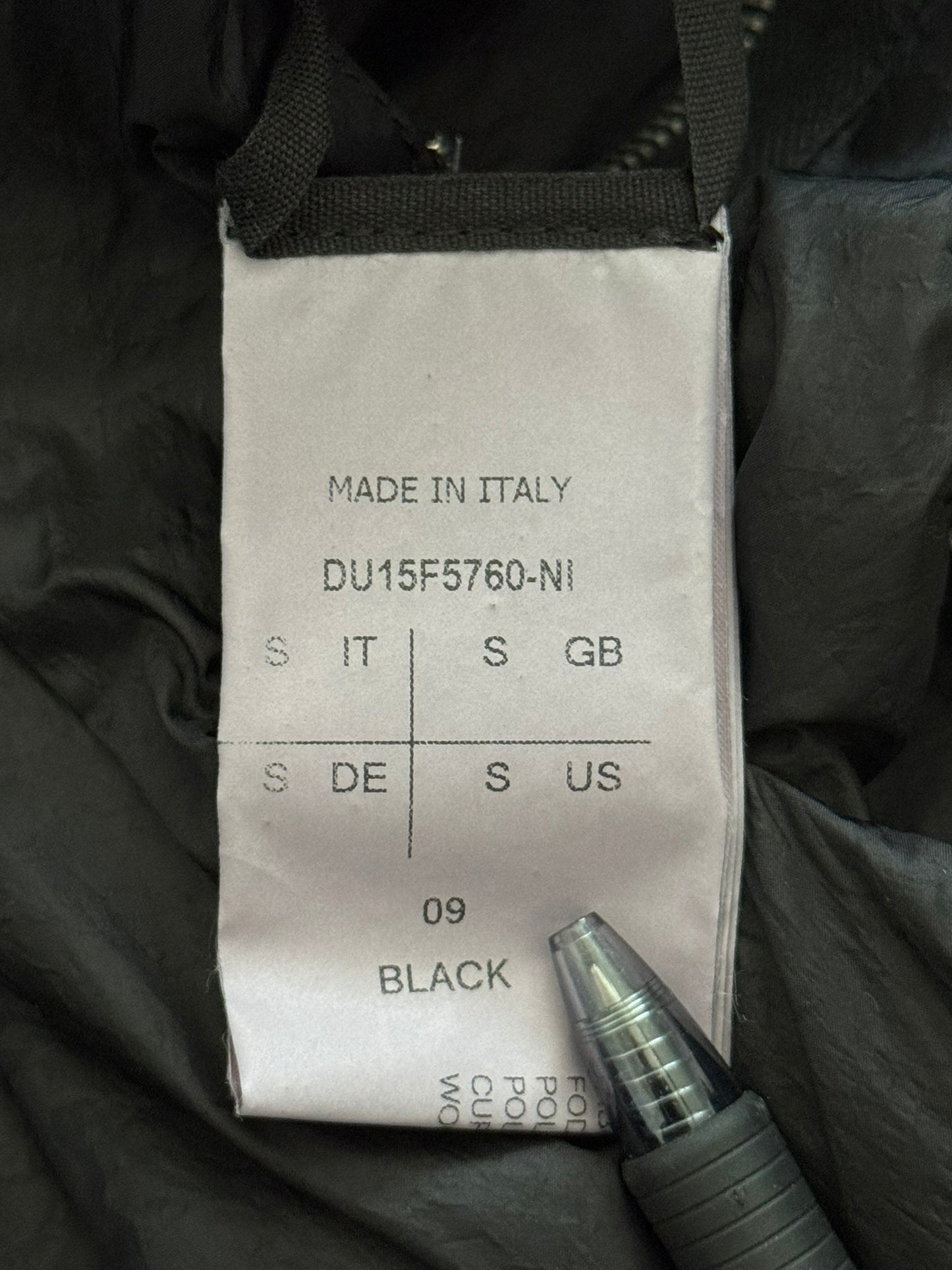 FW15 Rick Owens DRKSHDW Black Nylon Bomber Jacket