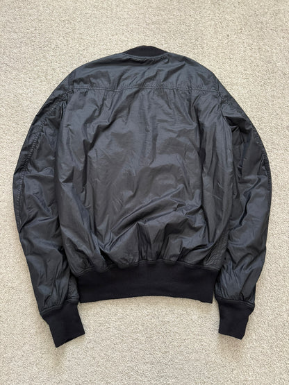 FW15 Rick Owens DRKSHDW Black Nylon Bomber Jacket