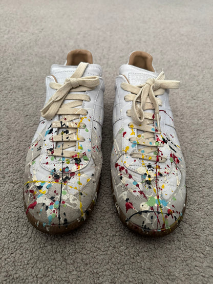 SS20 Maison Margiela Paint Splatter GAT Low Top Sneakers
