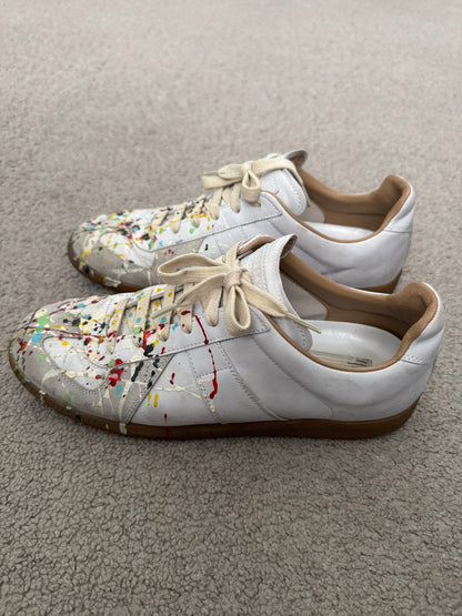 SS20 Maison Margiela Paint Splatter GAT Low Top Sneakers